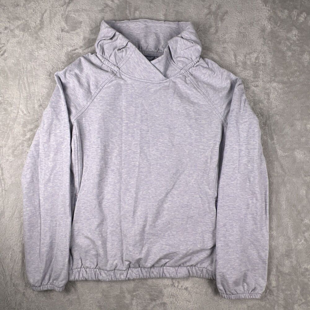 lululemon Women's 8 Light Blue Pullover Hoodie Long Sleeve Pockets Casual